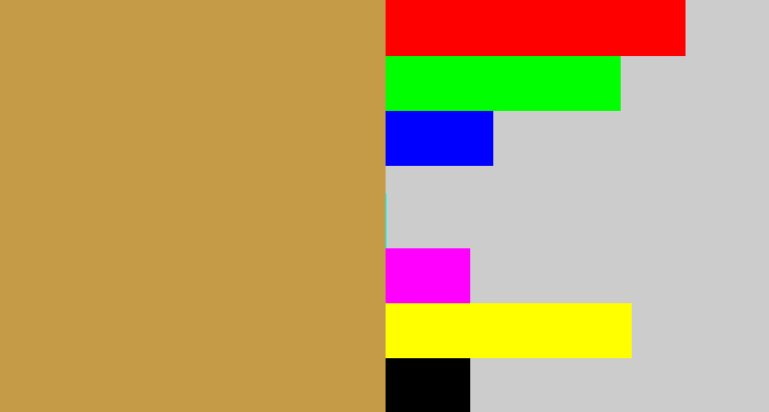 Hex color #c69b48 - camel