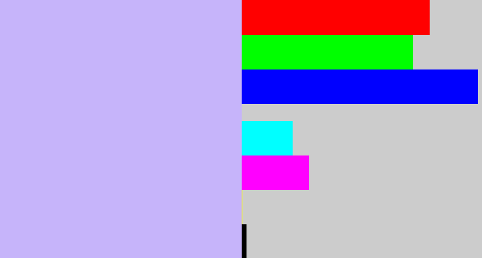 Hex color #c6b4fa - pale violet