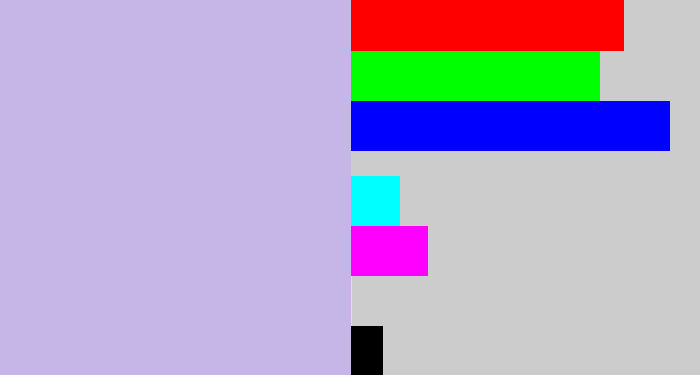 Hex color #c6b5e7 - pale violet