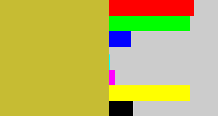 Hex color #c6bc33 - puke yellow