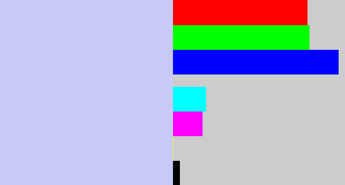 Hex color #c6caf4 - light periwinkle