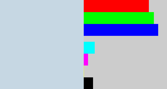 Hex color #c6d7e3 - light blue grey