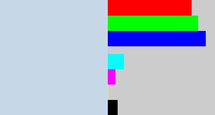 Hex color #c6d7e8 - light blue grey