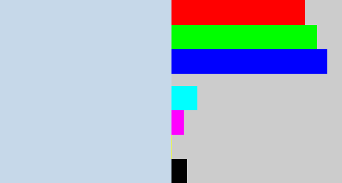 Hex color #c6d8e9 - light blue grey