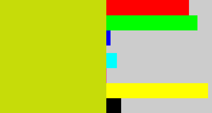 Hex color #c6dc09 - green/yellow