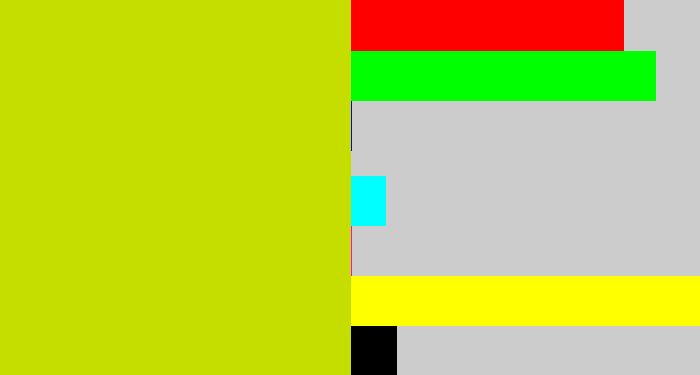 Hex color #c6dd00 - green/yellow