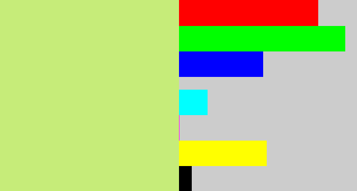 Hex color #c6ec79 - light yellow green