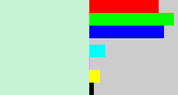 Hex color #c6f2d6 - pale aqua