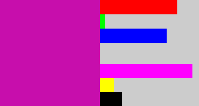 Hex color #c70eac - barney