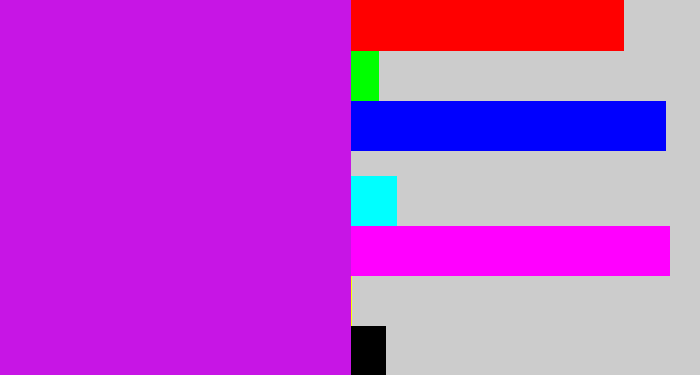 Hex color #c715e5 - purple/pink