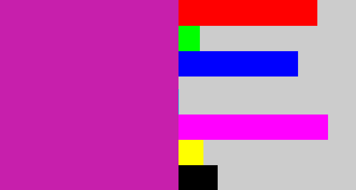 Hex color #c71fac - barney