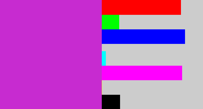 Hex color #c72bd0 - purple/pink