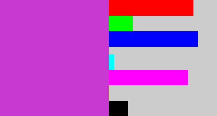 Hex color #c739d1 - pinkish purple