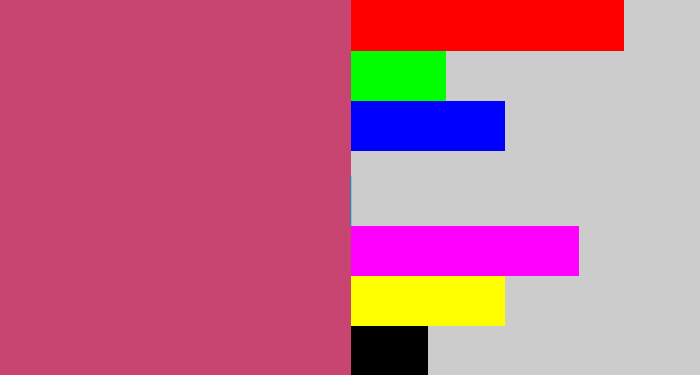 Hex color #c74570 - dark pink