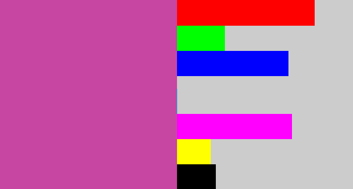 Hex color #c746a1 - purpley pink