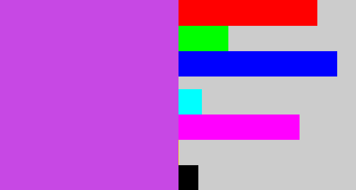 Hex color #c748e4 - pinkish purple