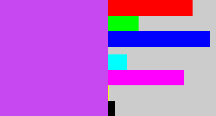 Hex color #c748f0 - heliotrope