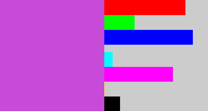 Hex color #c74ad8 - pinkish purple