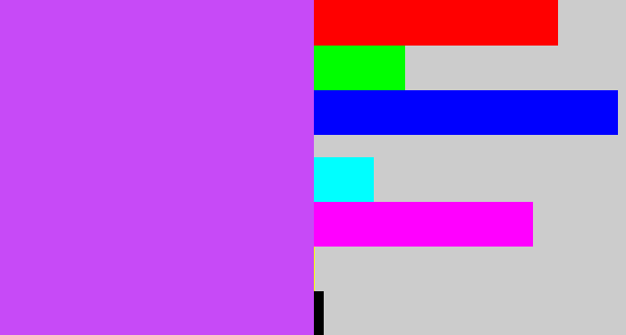 Hex color #c74af7 - heliotrope