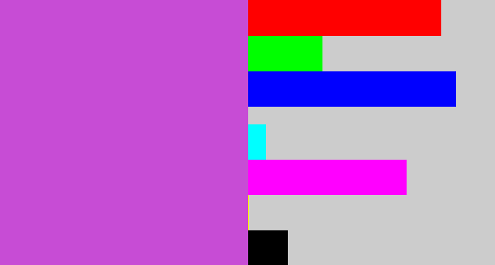 Hex color #c74cd5 - pinkish purple