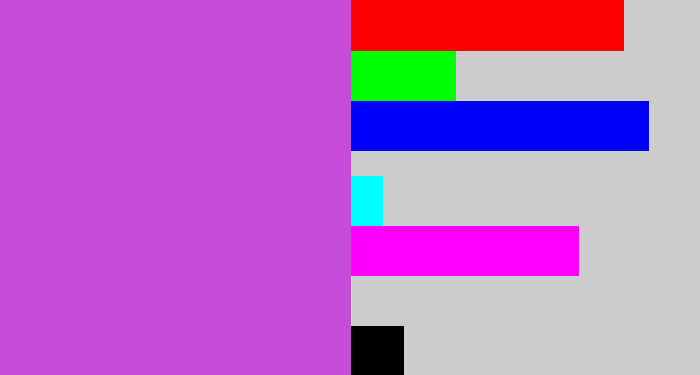 Hex color #c74cda - pinkish purple