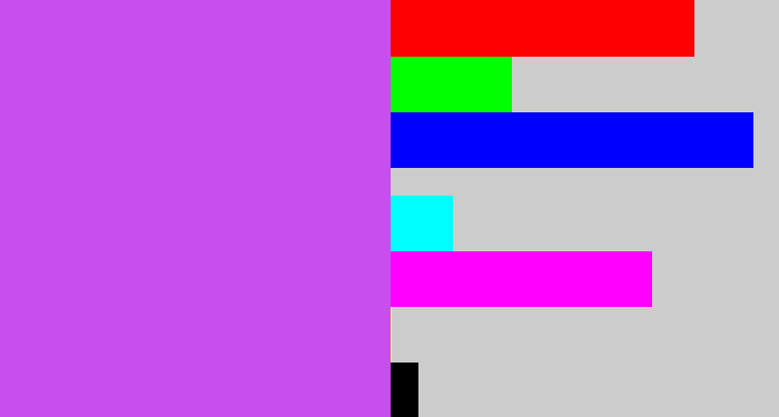 Hex color #c74fed - heliotrope