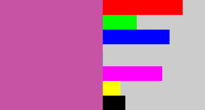 Hex color #c753a5 - purplish pink