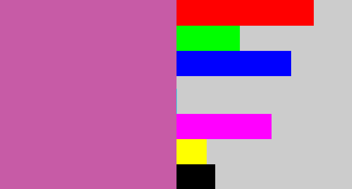 Hex color #c75ba6 - purplish pink