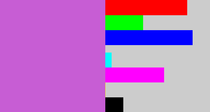 Hex color #c75dd4 - pinkish purple
