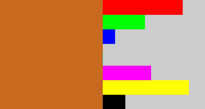 Hex color #c7691f - brownish orange