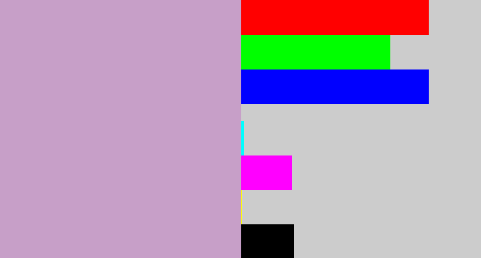 Hex color #c79fc8 - pale purple