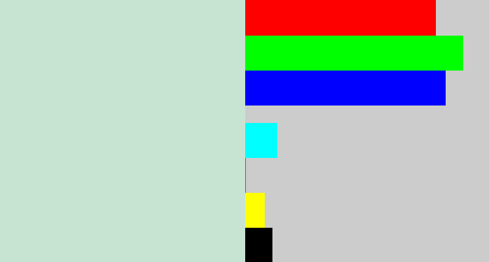 Hex color #c7e4d2 - light grey