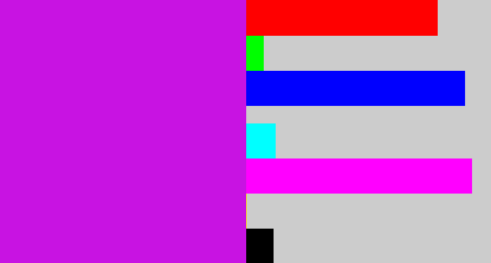 Hex color #c813e2 - purple/pink