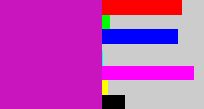 Hex color #c815bd - barney