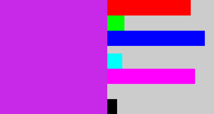 Hex color #c829e8 - purple/pink