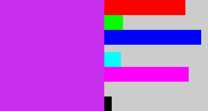 Hex color #c82eed - purple/pink