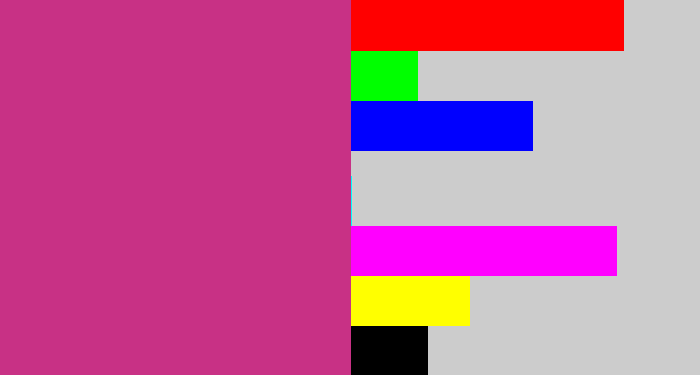 Hex color #c83185 - darkish pink