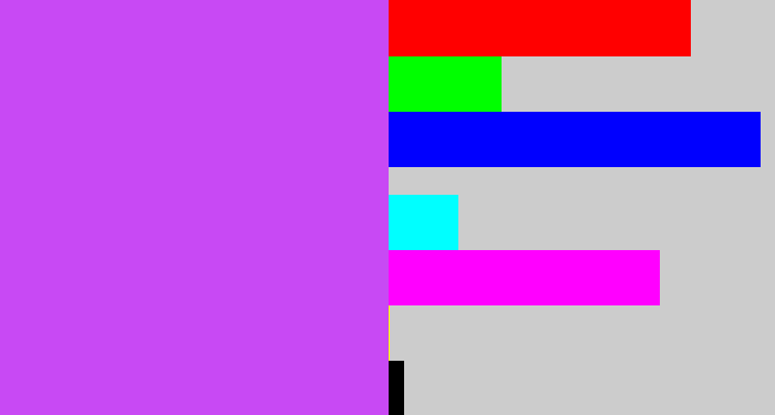 Hex color #c849f4 - heliotrope