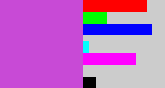 Hex color #c84ad6 - pinkish purple