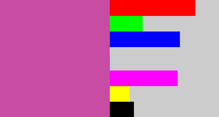 Hex color #c84ca4 - purplish pink