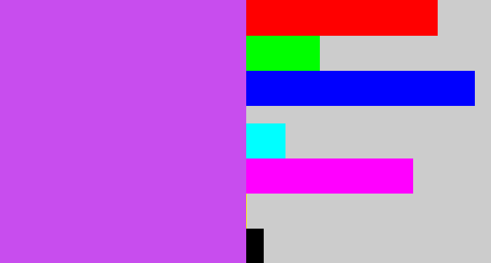 Hex color #c84dee - heliotrope