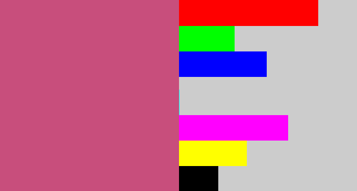 Hex color #c84e7c - darkish pink