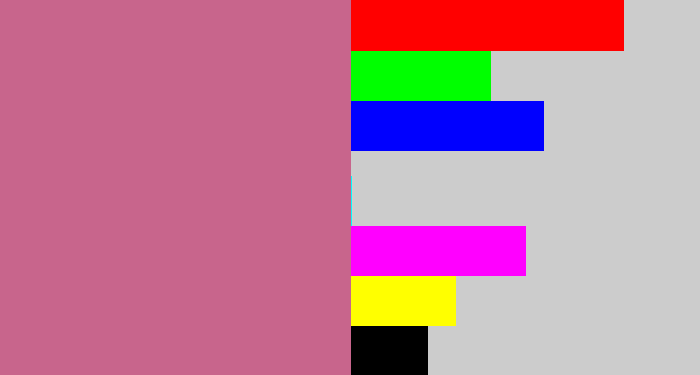 Hex color #c8658c - ugly pink