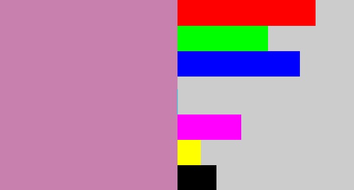Hex color #c881af - dull pink