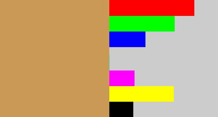 Hex color #c89a53 - camel