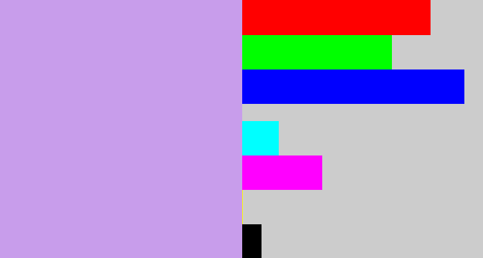 Hex color #c89deb - lavender
