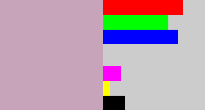Hex color #c8a4bb - pinkish grey