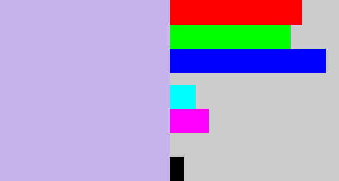 Hex color #c8b4eb - pale violet