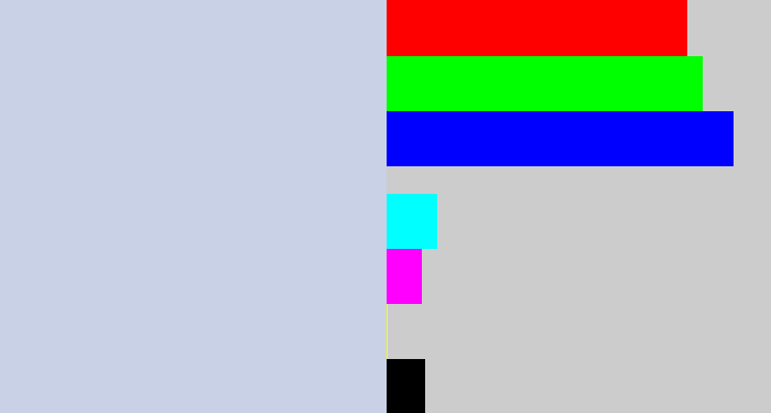 Hex color #c8d1e6 - light blue grey