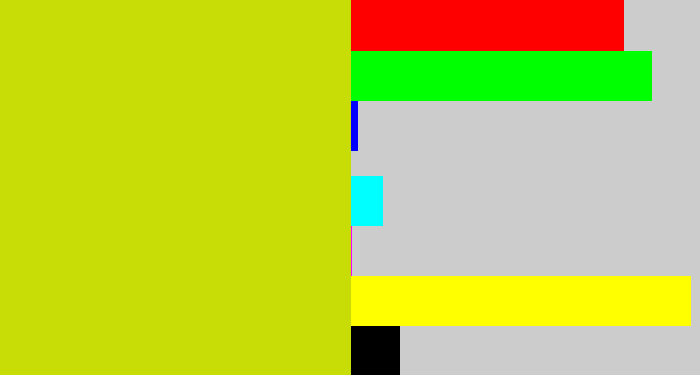 Hex color #c8dc06 - green/yellow